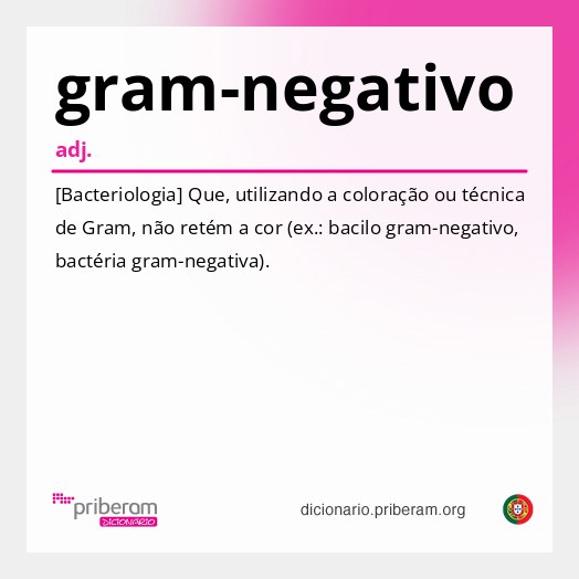 Significado de gram-negativo