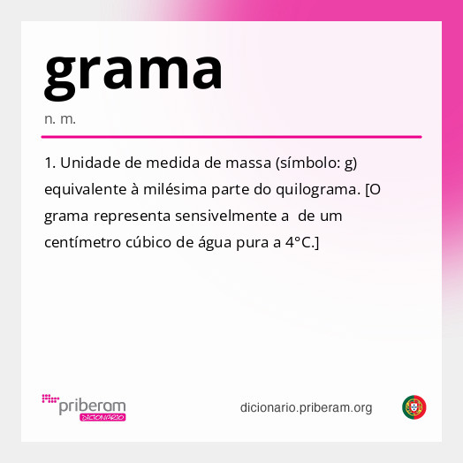 Significado de grama