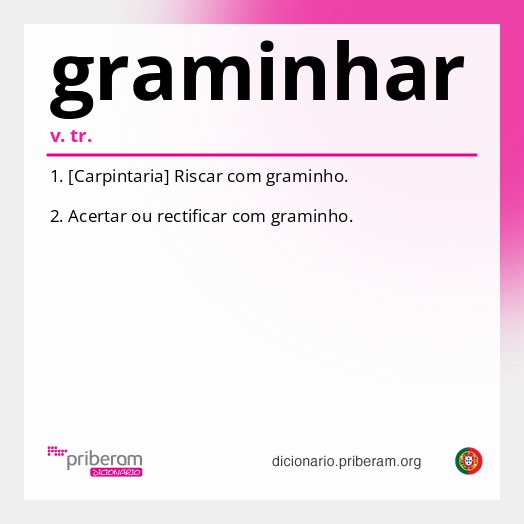 Significado de graminhar