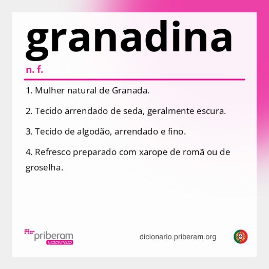 Significado de granadina