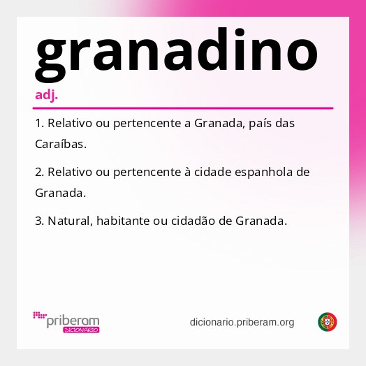 Significado de granadino