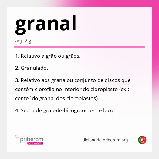 Significado de granal