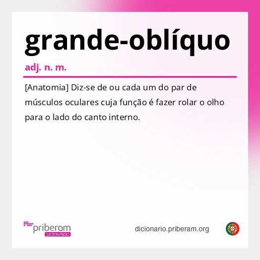 Significado de grande-oblíquo