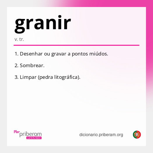 Significado de granir
