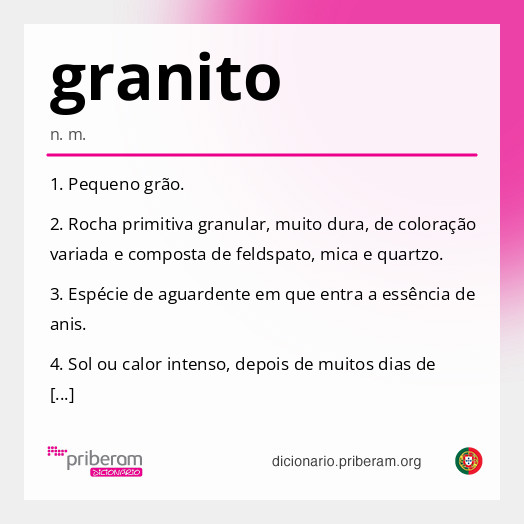 Significado de granito