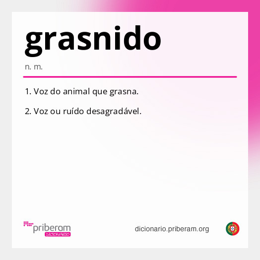 Significado de grasnido