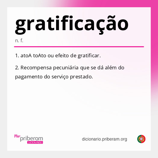 Significado de gratificação