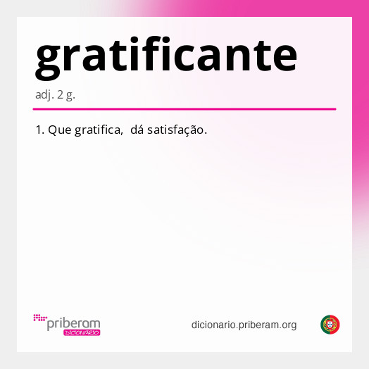 Significado de gratificante