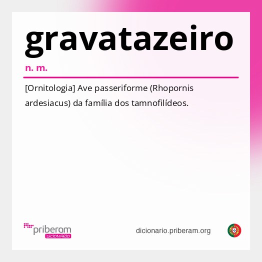 Significado de gravatazeiro