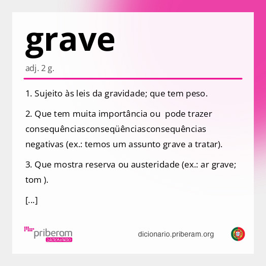 Significado de grave