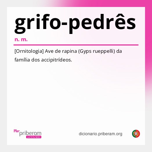 Significado de grifo-pedrês