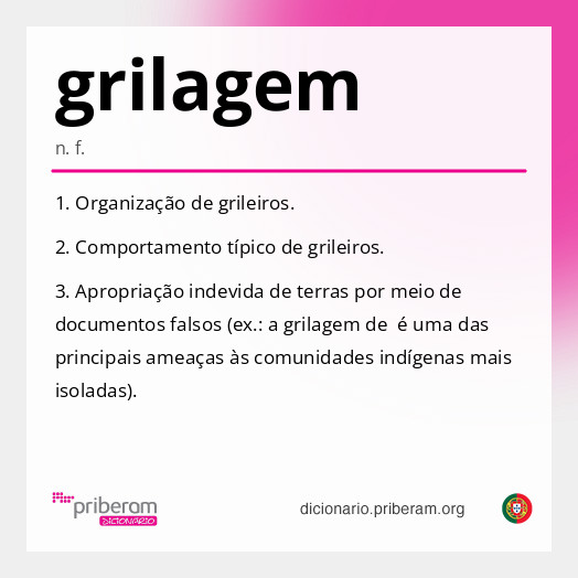 Significado de grilagem
