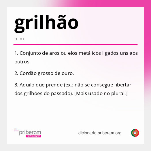 Significado de grilhão