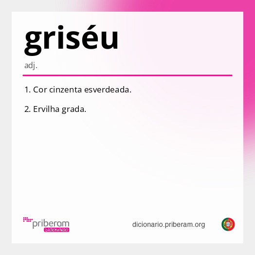 Significado de griséu