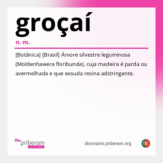 Significado de groçaí