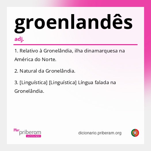 Significado de groenlandês