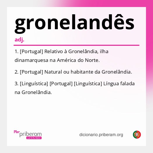 Significado de gronelandês