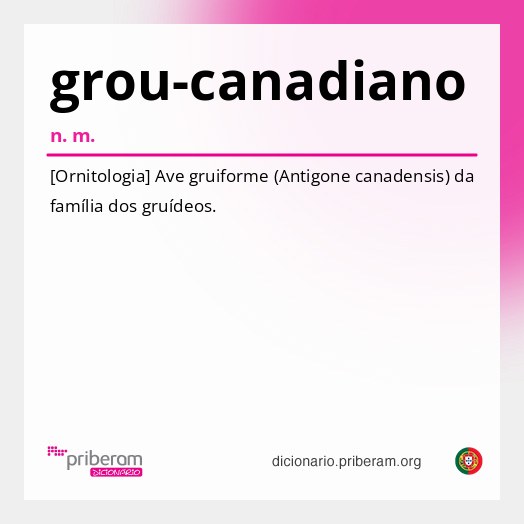 Significado de grou-canadiano