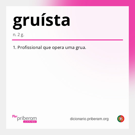 Significado de gruísta