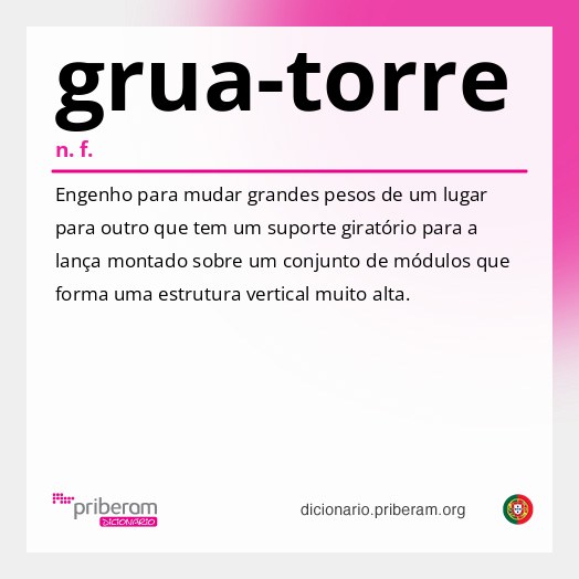 Significado de grua-torre