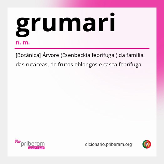 Significado de grumari