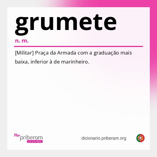 Significado de grumete