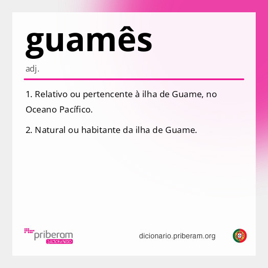 Significado de guamês