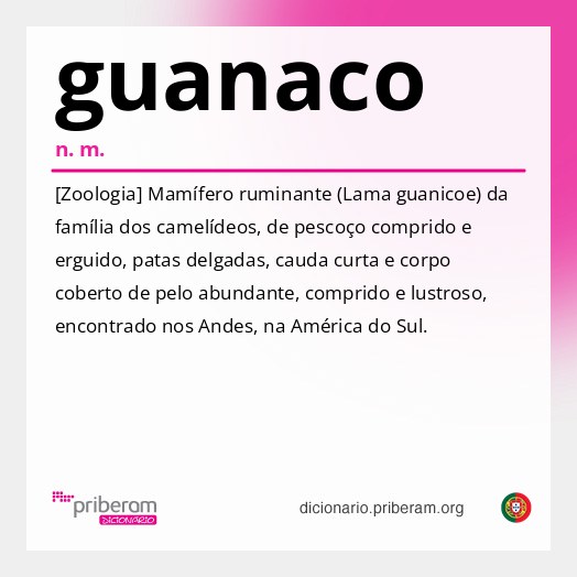 Significado de guanaco