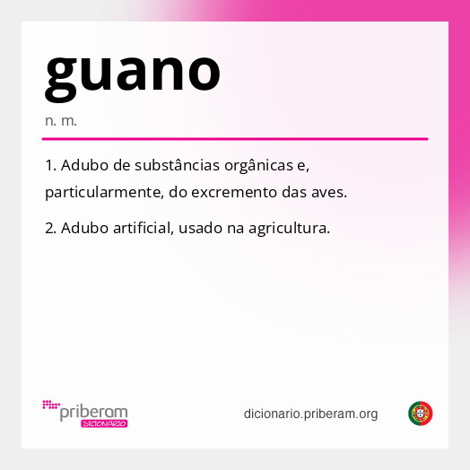 Significado de guano