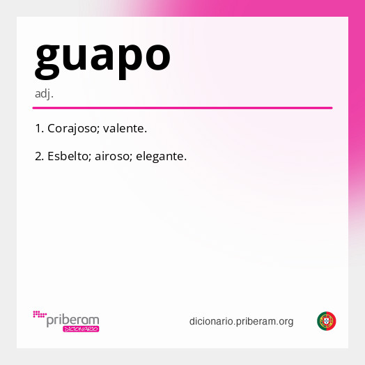 Significado de guapo
