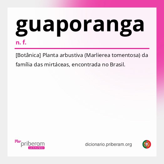 Significado de guaporanga