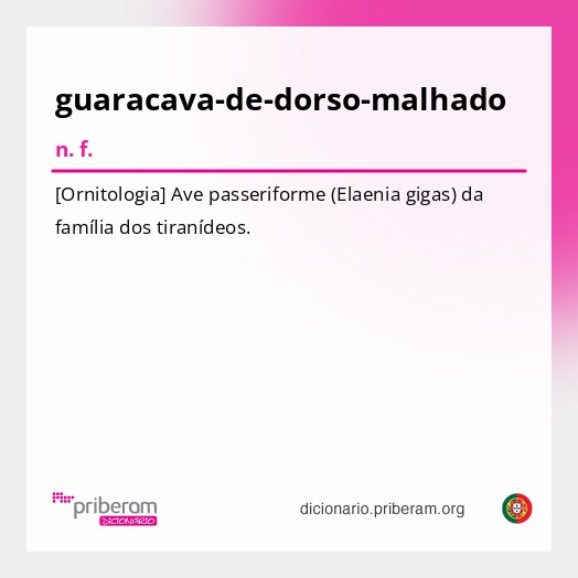 Significado de guaracava-de-dorso-malhado