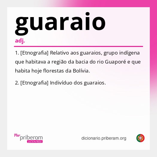Significado de guaraio