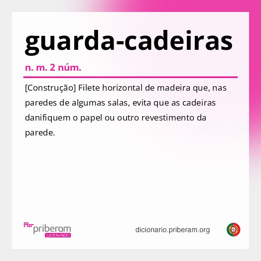 Significado de guarda-cadeiras