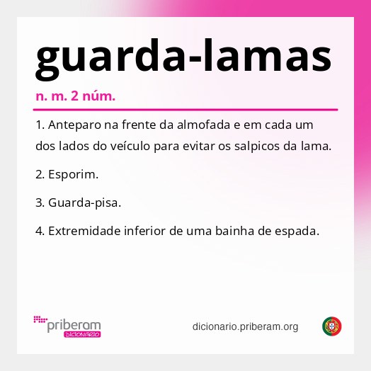 Significado de guarda-lamas
