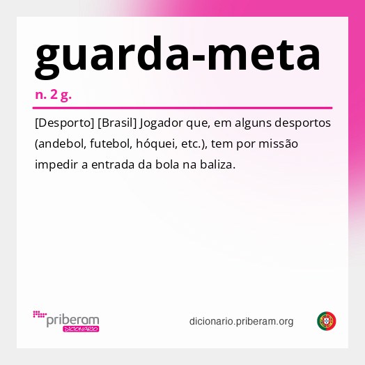 Significado de guarda-meta