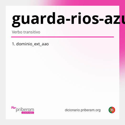 Significado de guarda-rios-azul