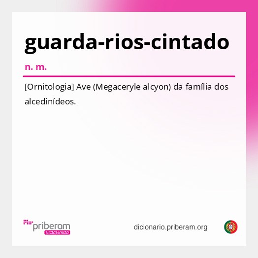 Significado de guarda-rios-cintado