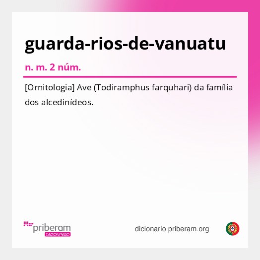 Significado de guarda-rios-de-vanuatu