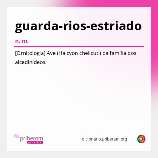 Significado de guarda-rios-estriado