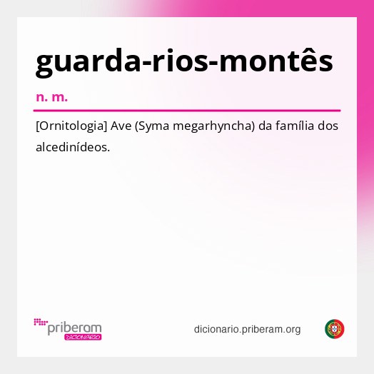 Significado de guarda-rios-montês