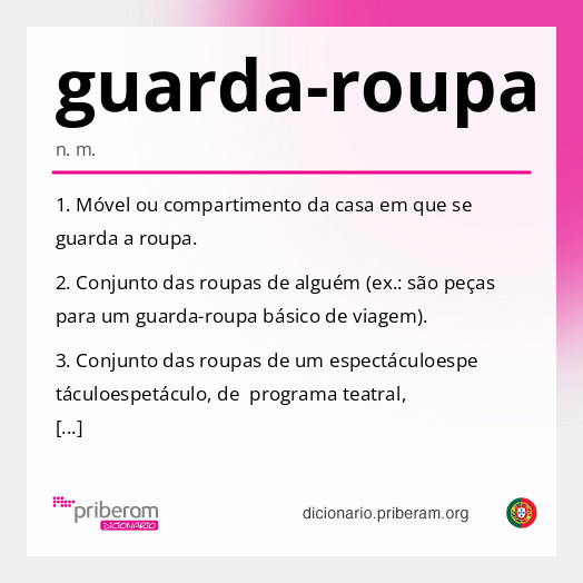 Significado de guarda-roupa