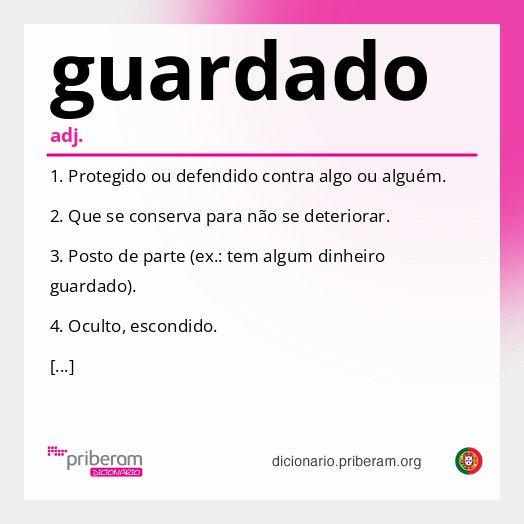 Significado de guardado