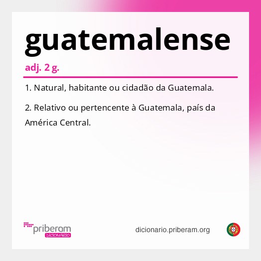 Significado de guatemalense