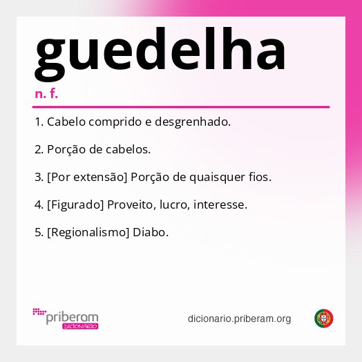 Significado de guedelha
