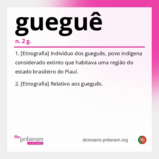 Significado de gueguê