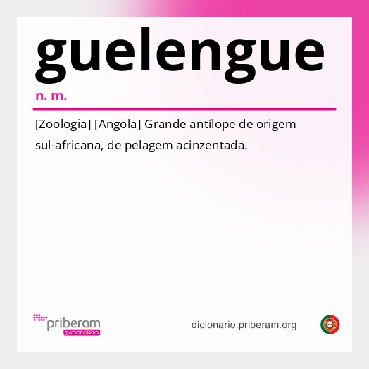 Significado de guelengue