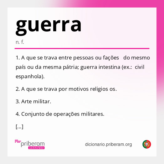 Significado de guerra