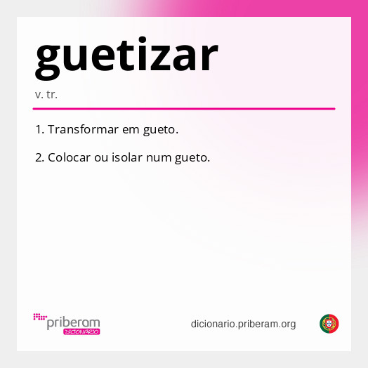 Significado de guetizar