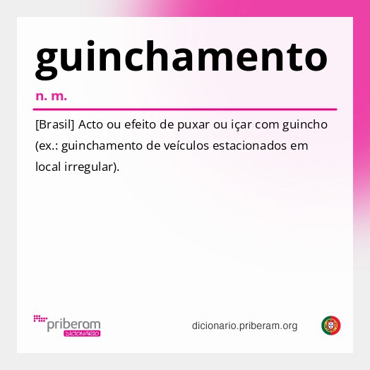 Significado de guinchamento
